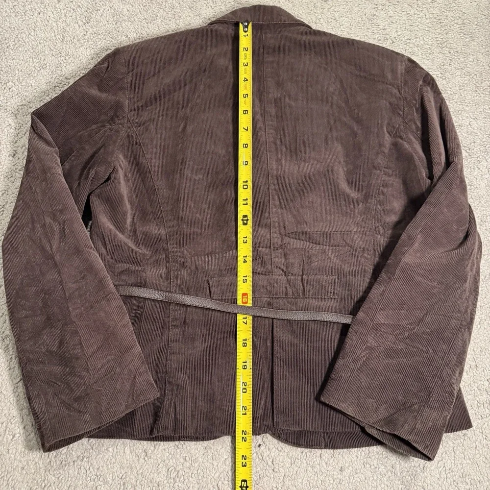 POLO JEANS Co. RALPH LAUREN Women's Brown Corduroy Jacket Size L Preppy - Picture 13 of 14